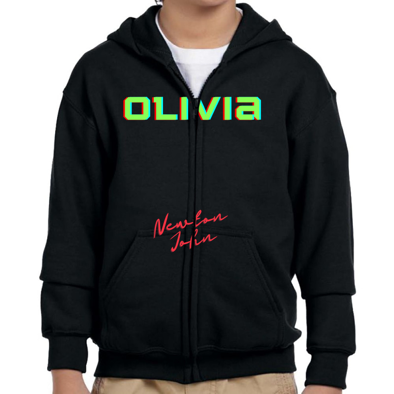 Olivia Newton John Totally-v0efp Youth Zipper Hoodie by Jankonen637 | Artistshot