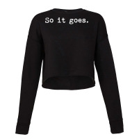 So It Goes Novel Reading Book Lovers T Cropped Sweater | Artistshot