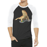 Funny Bearded Dragon Design For Kids Pet Video Game Players 3/4 Sleeve Shirt | Artistshot