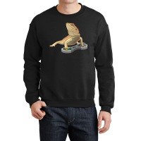 Funny Bearded Dragon Design For Kids Pet Video Game Players Crewneck Sweatshirt | Artistshot