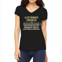 Electronics Engineer I Do Precision Guesswork. Funny Gift Women's V-neck T-shirt | Artistshot