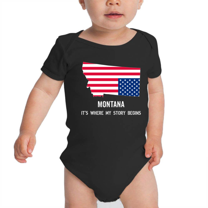 Montana It's Where My Story Begins Baby Bodysuit by thanchashop | Artistshot