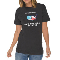 Life Is Short And The Usa Is Wide Vintage T-shirt | Artistshot