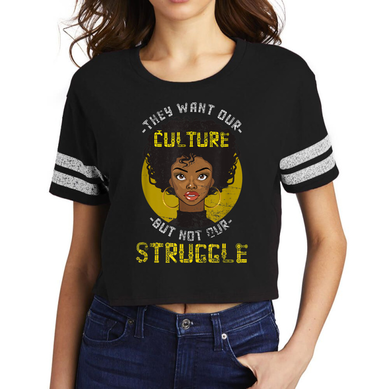 African Roots American Pride Women Gift Black History Month Music Retr Scorecard Crop Tee by TyrellDesign | Artistshot