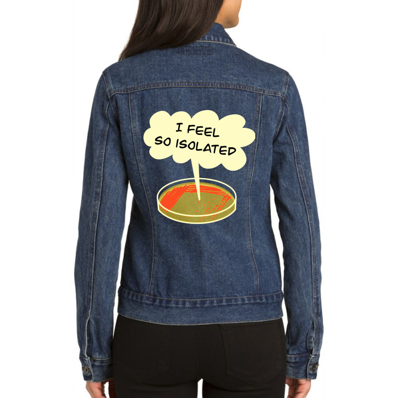 Microbiology Isolation Funny Bacteria Lab Ladies Denim Jacket by new121 | Artistshot