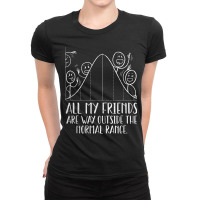 Funny Statistics Math The Normal Range Outlier Deviation Funny Gifts B Ladies Fitted T-shirt | Artistshot