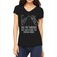 Funny Statistics Math The Normal Range Outlier Deviation Funny Gifts B Women's V-neck T-shirt | Artistshot