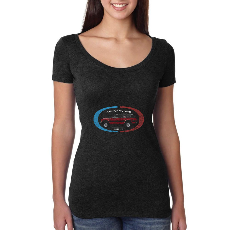 Merica Motors - Distressed For Darks Women's Triblend Scoop T-shirt by cm-arts | Artistshot