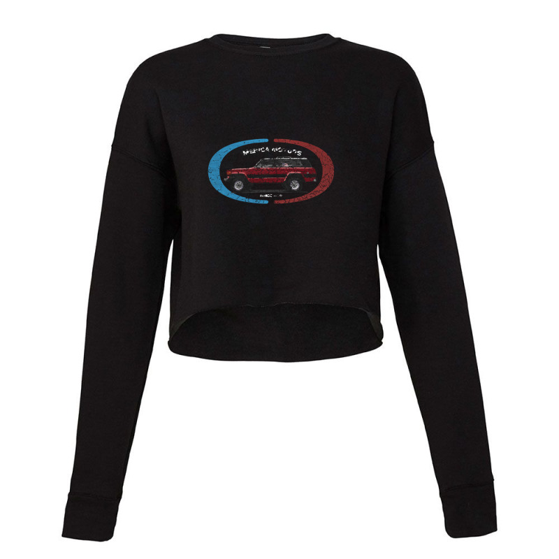 Merica Motors - Distressed For Darks Cropped Sweater by cm-arts | Artistshot