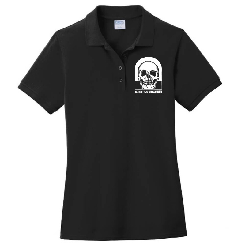 Human Skull Memento Mori Ladies Polo Shirt by declangreenwood | Artistshot