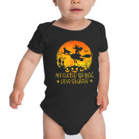 Halloween Cocker Spaniel Rides Shotgun Funny Dog Lover Baby Bodysuit | Artistshot