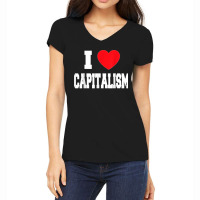 I Love Capitalism Women's V-neck T-shirt | Artistshot