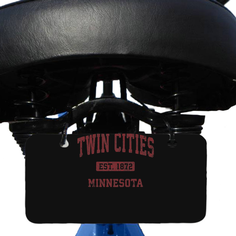 Twin Cities Minnesota Mn Vintage Athletic Sports Design Bicycle License Plate | Artistshot