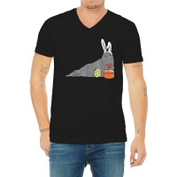 Easter Seal Bunny Eggs Basket Cute Sea Lion Men Women Kids V-neck Tee | Artistshot