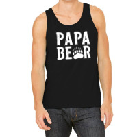 Montana Grizzlies Papa Bear - Scratch Text Tank Top | Artistshot