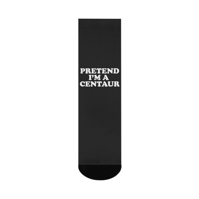 Pretend I_m A Centaur Last Minute Halloween Costume Crew Socks | Artistshot