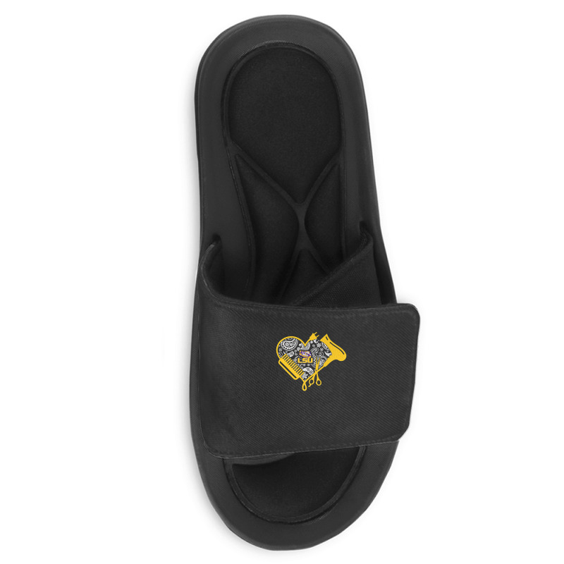 Lsu Tigers Hairstyle - Beautician Football Team Slide Sandal | Artistshot