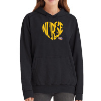 Lsu Tigers Heart Nurse Text - Apparel Vintage Hoodie | Artistshot