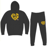 Lsu Tigers Heart Nurse Text - Apparel Hoodie & Jogger Set | Artistshot