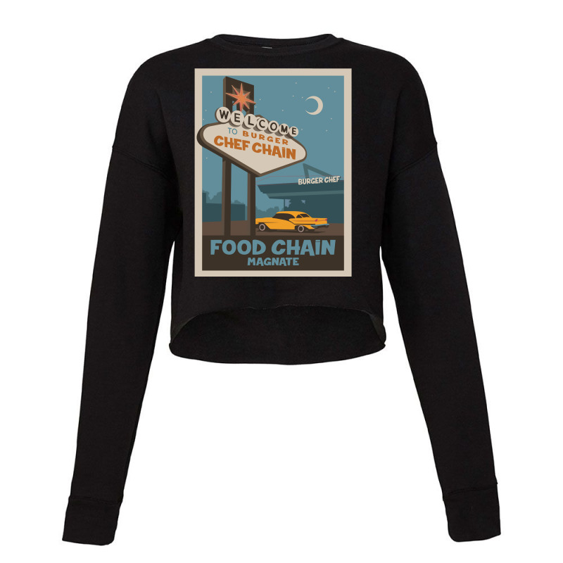 Food Chain Magnate Board Game Minimalist Travel Poster Style Gaming Ar Cropped Sweater by cm-arts | Artistshot