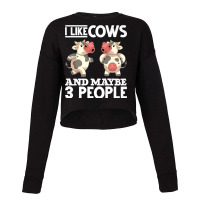 Cow Lover Farmer Farming Funny Farm Animal Lover Cow Premium Cropped Sweater | Artistshot