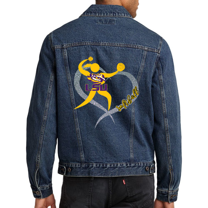 Lsu Tigers Lsu Girls Softball - Apparel Men Denim Jacket | Artistshot