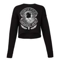 Latin Sayings Tempus Fugit Memento Mori Premium Cropped Sweater | Artistshot