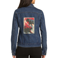 Bull Bear Market Ladies Denim Jacket | Artistshot