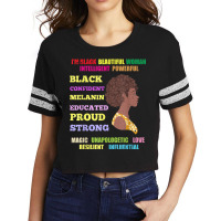 Black American Woman Afro Melanin Bhm Black History Month Music Vintag Scorecard Crop Tee | Artistshot