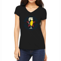 Born To Drink Forced To Work Women's V-neck T-shirt | Artistshot