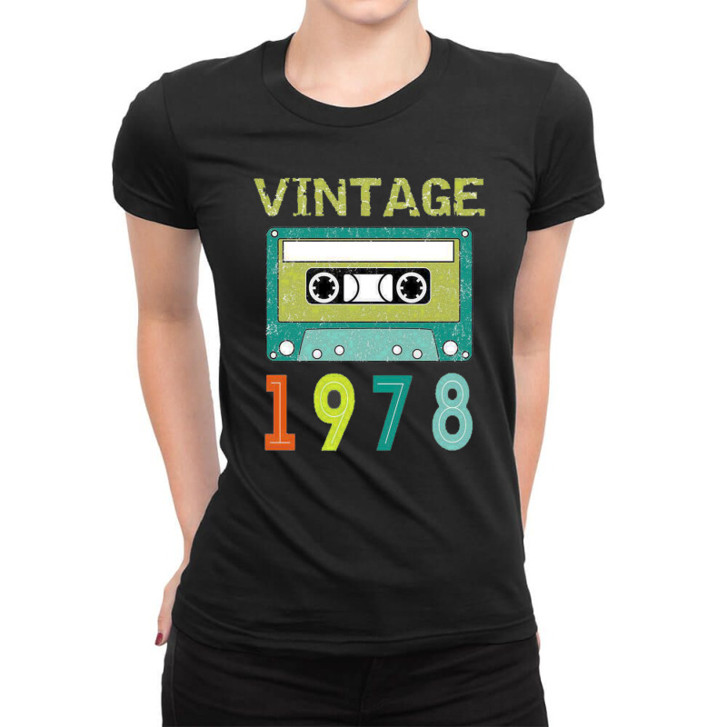 Age Vintage 1978 Ladies Fitted T-Shirt by zig street | Artistshot