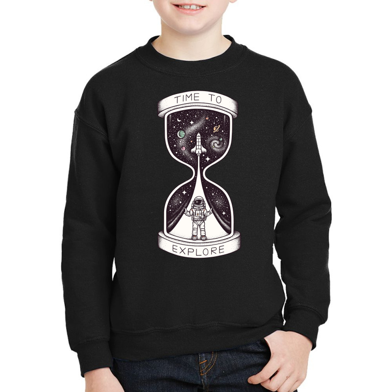 Time To Explore Youth Sweatshirt by cm-arts | Artistshot