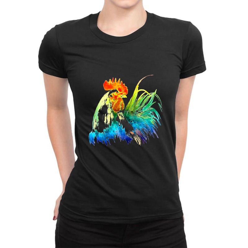 Rooster Lgbt Ladies Fitted T-Shirt by Leslietorresw | Artistshot