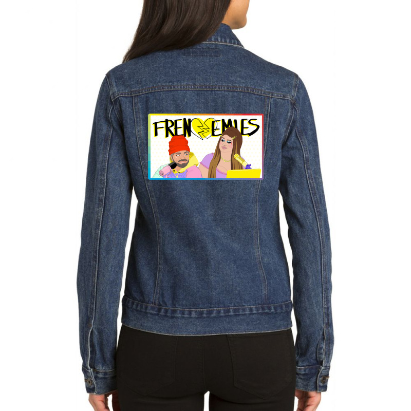 Gifts Idea Frenemis Art Ladies Denim Jacket by ArtistDraven | Artistshot