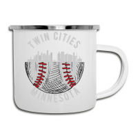 Cool Twin Cities Minnesota Mn Baseball Skyline St. Paulmpls Camper Cup | Artistshot