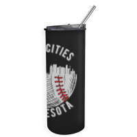 Cool Twin Cities Minnesota Mn Baseball Skyline St. Paulmpls Skinny Tumbler | Artistshot