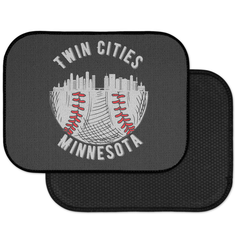 Cool Twin Cities Minnesota Mn Baseball Skyline St. Paulmpls Rear Car Mat | Artistshot