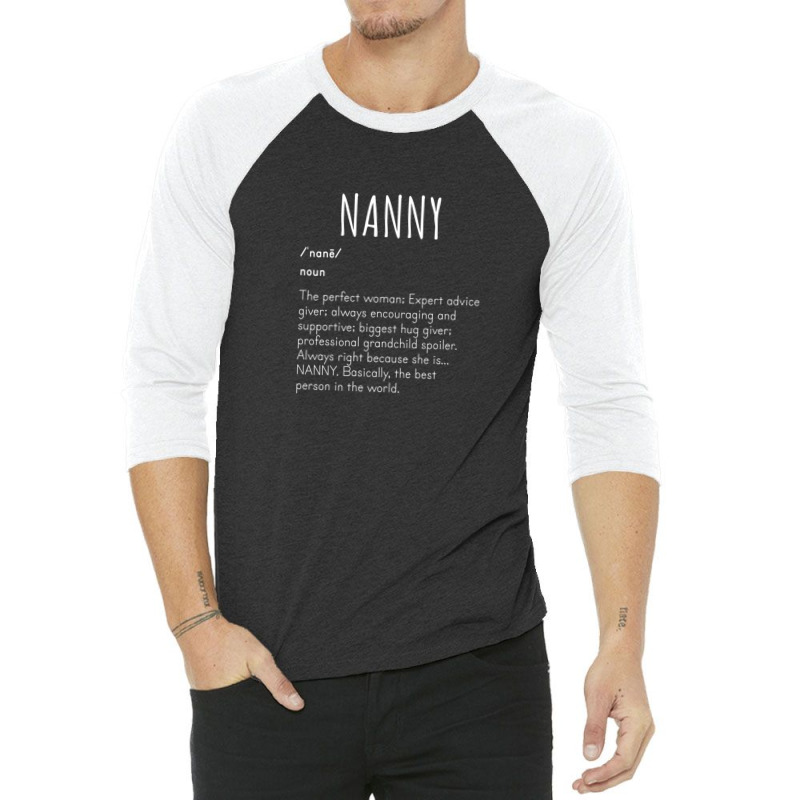 Mothers Day Nanny Nana Noun Dictionary 3/4 Sleeve Shirt | Artistshot