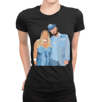 Painting Frenemies Graphic Ladies Fitted T-shirt | Artistshot