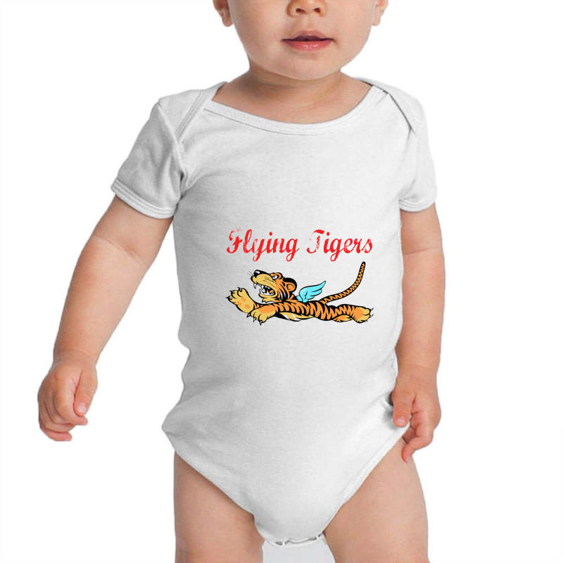 Flying Tigers Wwii Distressed Baby Bodysuit by cm-arts | Artistshot