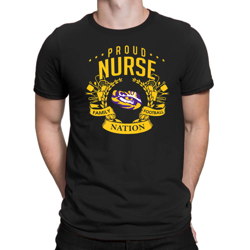 Lsu Tigers Proud Nurse - Apparel T-shirt | Artistshot