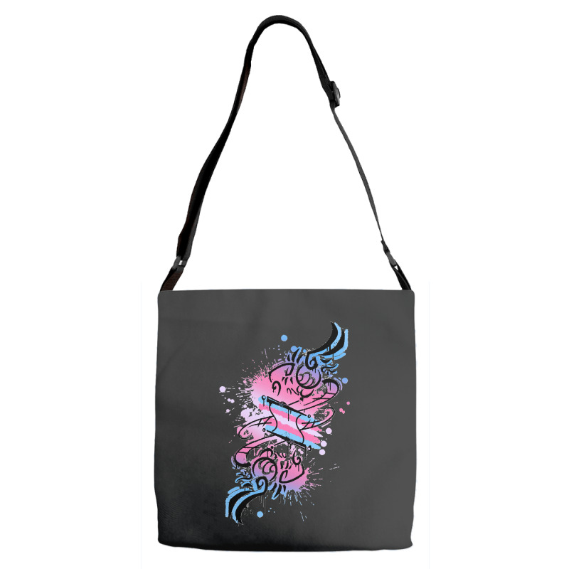 Harpy Design Trans Flag Classic Adjustable Strap Totes | Artistshot