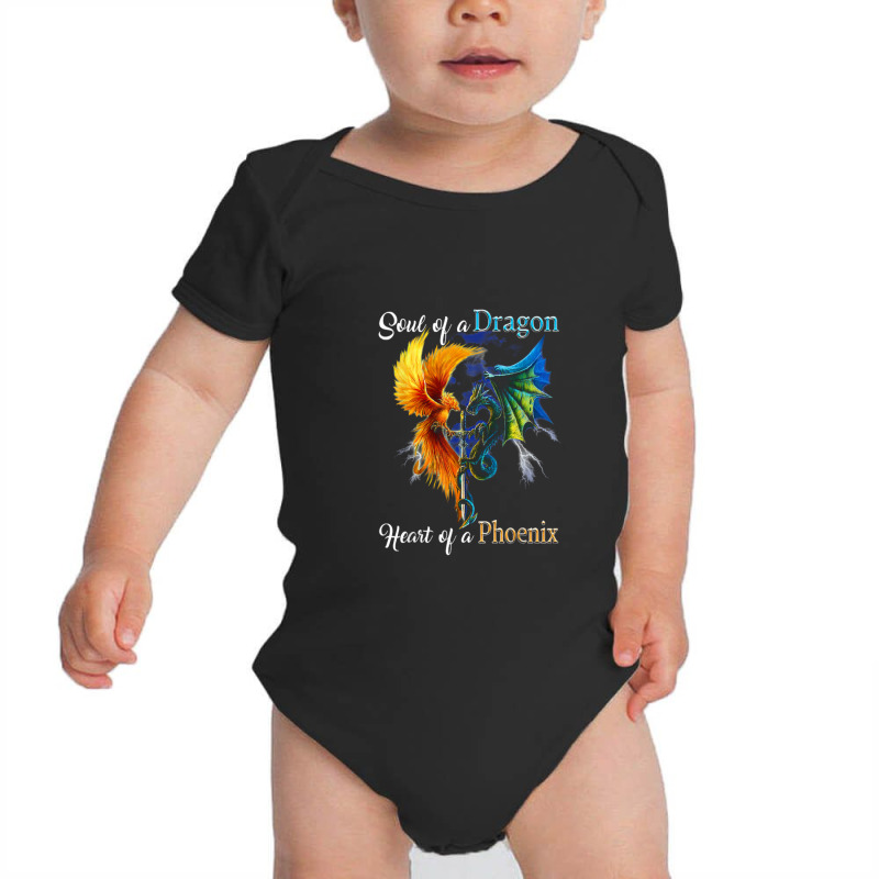 Soul Of A Dragon Heart Of A Phoenix T Shirt Baby Bodysuit by Anitabostic | Artistshot