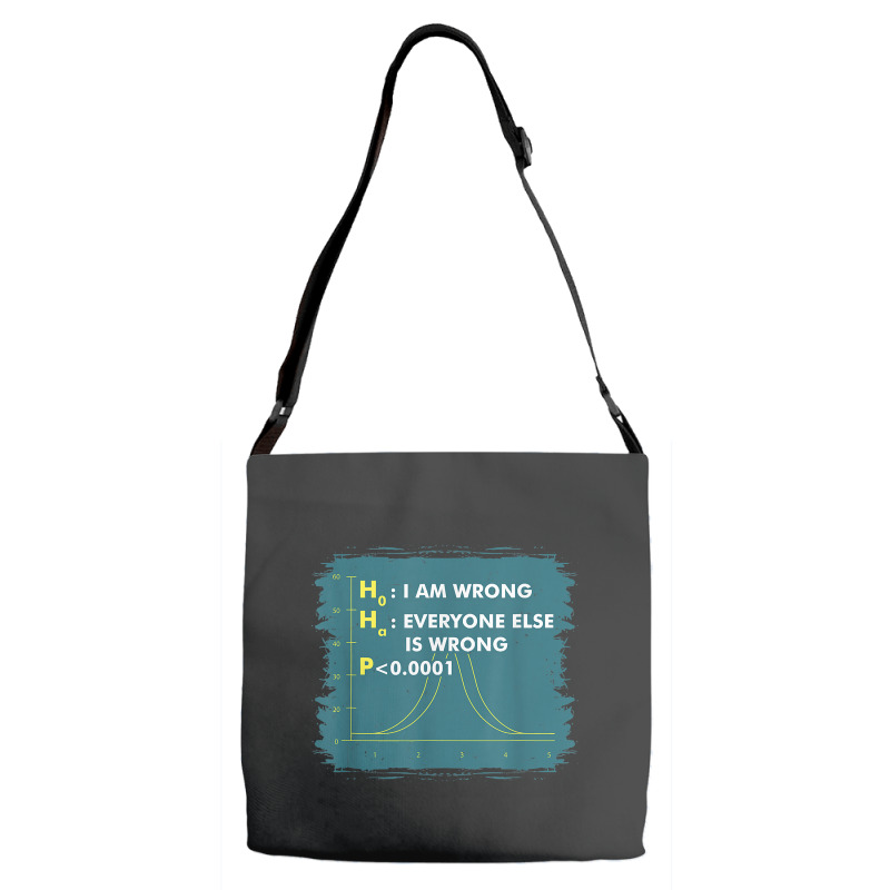 Funny Statistics S I Math Geek I Im Wrong Stats Gift Funny Gift Adjustable Strap Totes | Artistshot