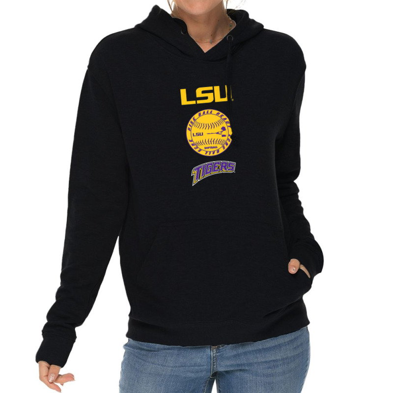 Lsu Tigers Softball - Rise Ball Ready - Apparel Lightweight Hoodie | Artistshot