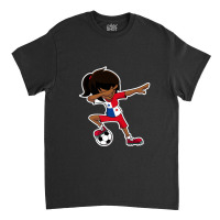 Dabbing Soccer Girl Panama, Panamanian Flag Jersey Classic T-shirt | Artistshot