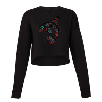 Orca Killer Whale Pacific Alaska Native American Indian Clan Cropped Sweater | Artistshot