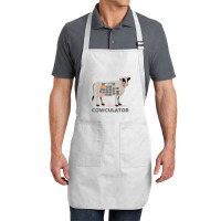 Algebra Math Calculator Funny Problem Solver Cow Moo Video Games Chara Full-length Apron | Artistshot