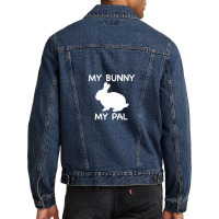 My Bunny My Pal Pet Rabbit Men Denim Jacket | Artistshot