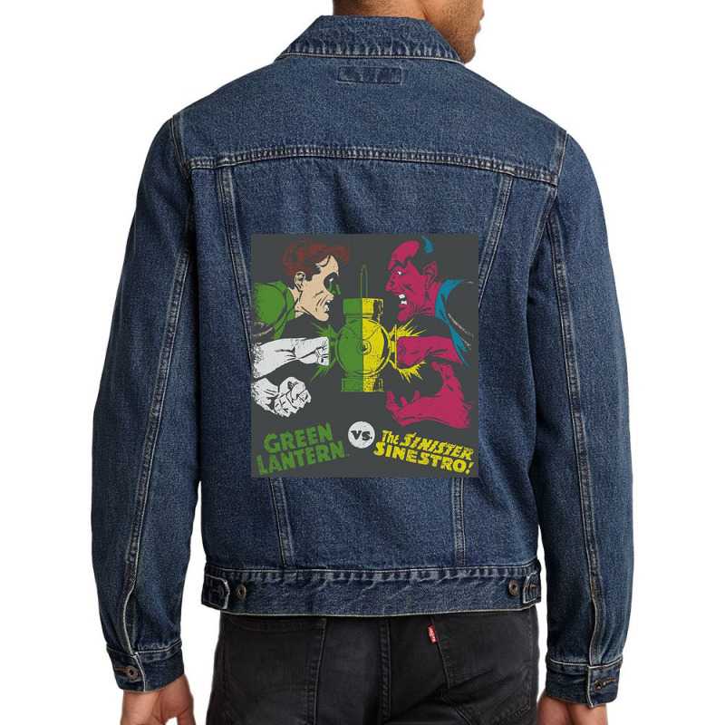 Dc, Gl Vs Sinestro, Men Denim Jacket by mydepictionaddiction | Artistshot